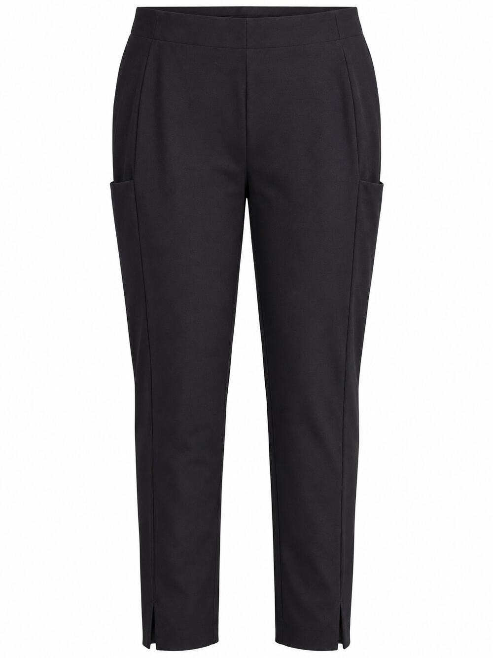 Athleta Size 16 Slim Leg Stretch Pants Back Zip Pockets Slit Hem